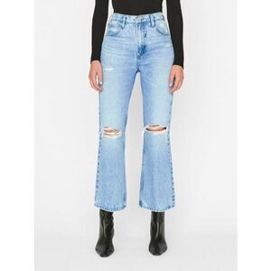 Frame Le High'n'Tight Crop Mini Boot Jeans Size 31 Distressed Denim